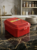 MNP Multipurpose Ventilated Storage Box with Lid – Large Red Plastic Organizer * Option 2 (Functional): 2-in-1 Fruit Drainer & Medicine Storage Basket – Durable Plastic Utility Box